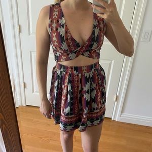 2 piece skirt and top set